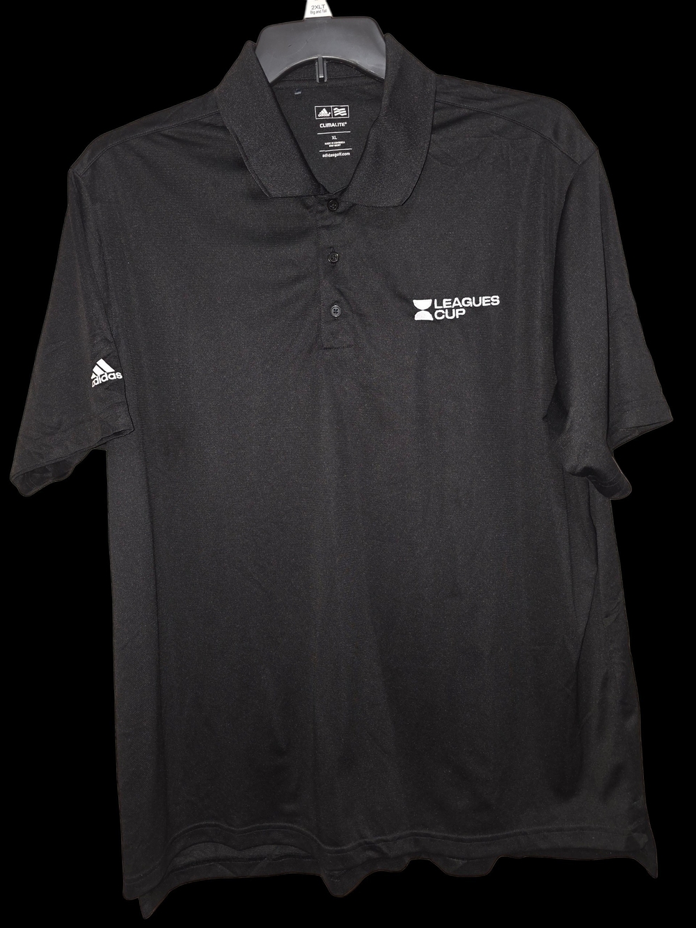 adidas Black Men’s Leagues Cup Polo Shirt